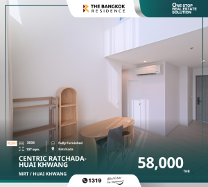 For RentCondoRatchadapisek, Huaikwang, Suttisan : Best value, new style condominium, Centric Ratchada-Huai Khwang near MRT Huai Khwang