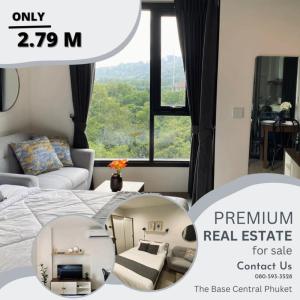 For SaleCondoPhuket : 📣📣📣[For sell] The Base Central Phuket condo with tenant where is located nearest to Central Floresta.