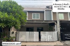 For RentTownhouseSamut Prakan,Samrong : ⚡ For rent, 2-story townhome, The Colors Leisure Bangna Km.10, size 22.70 sq m. ⚡