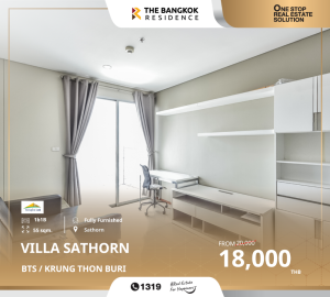 ให้เช่าคอนโดวงเวียนใหญ่ เจริญนคร : คอนโด Villa Sathorn ห้ามพลาดปล่อยเช่าราคาดีทำเลสุดปัง ใกล้ BTS กรุงธนบุรี  Villa Sathorn , near BTS KRUNG THON BURI