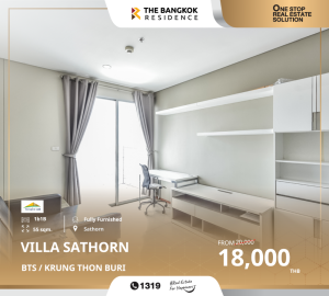 For RentCondoWongwianyai, Charoennakor : Condo Villa Sathorn, don't miss it, rent it out, good price, great location, near BTS Krung Thon Buri. Villa Sathorn, near BTS KRUNG THON BURI.