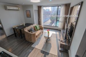For SaleCondoSukhumvit, Asoke, Thonglor : Ideo Mobi Sukhumvit 40, size 59.4 sq m., 2 bedrooms, 2 bathrooms, condo near BTS Ekkamai, only 600 m., fully furnished, ready to move in.