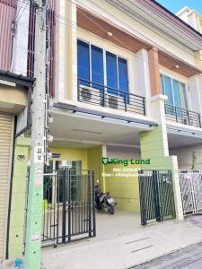 For RentTownhouseNawamin, Ramindra : 2-story townhome for rent RK Village, Office Park Minburi, 3 bedrooms, 2 bathrooms, parking for 2 cars #near the Pink Line MRT Fully furnished and ready to move in at a price of 15,000 baht/month. #Near Fashion Island mall #Next to the motorway