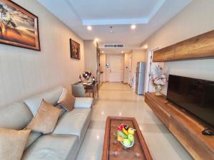 For RentCondoRama9, Petchburi, RCA : New room! Supalai Wellington, built-in room, beautifully decorated, fully furnished, has a washing machine, near MRT.