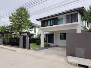 For RentHouseBangna, Bearing, Lasalle : Single house for rent, Manthana Bangna Km.7 🏠Beautiful house facing north 🟠MY2403-181