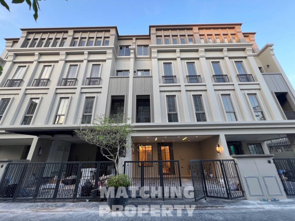 For RentTownhouseRama3 (Riverside),Satupadit : Property code 6703-012 For rent, 4-story luxury townhome, VERITZ SATHUPRADIT 34, luxuriously decorated, 4 bedrooms.