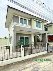 For RentHousePathum Thani,Rangsit, Thammasat : Single house for rent CPN Ville Lam Luk Ka Khlong 7, built-in with furniture, 3 bedrooms, 2 bathrooms, 3 air conditioners, rent 15,000/month *Single house price is very cheap, area 43 sq m #near Chatchawan Market