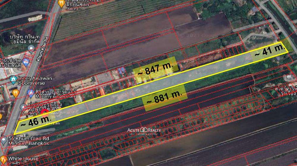 For SaleLandLadkrabang, Suwannaphum Airport : Land for sale Next to Khum Klao Road Near Thai Honda Company only 9 km.