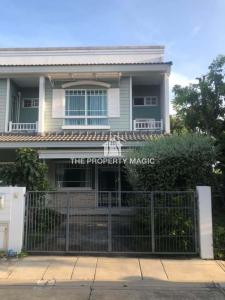 For RentTownhouseBangna, Bearing, Lasalle : 2-story townhome with furniture, beautifully decorated, for rent in Bangna-Bang Kaeo area, near Mega Bangna.