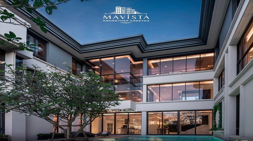 ขายบ้านพัฒนาการ ศรีนครินทร์ : ขายบ้าน Luxury เพียง 14 ยูนิต โครงการ Mavista Prestige Village Krungthep Kreetha หลังมุม