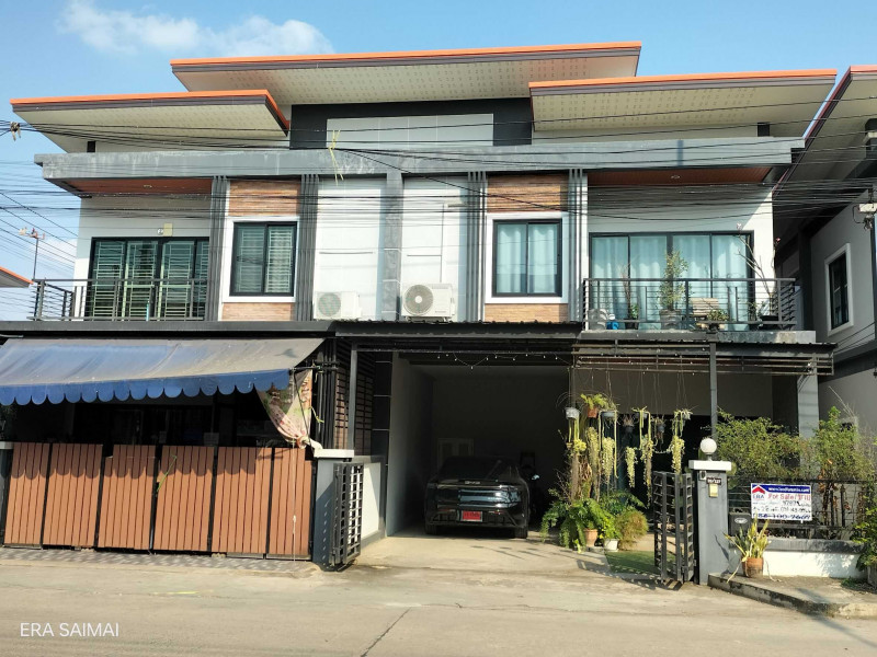 For SaleHouseSaraburi : L081006 Semi-detached house for sale, Pasiri 5 Tara Project, near Hemaraj Industrial Estate.