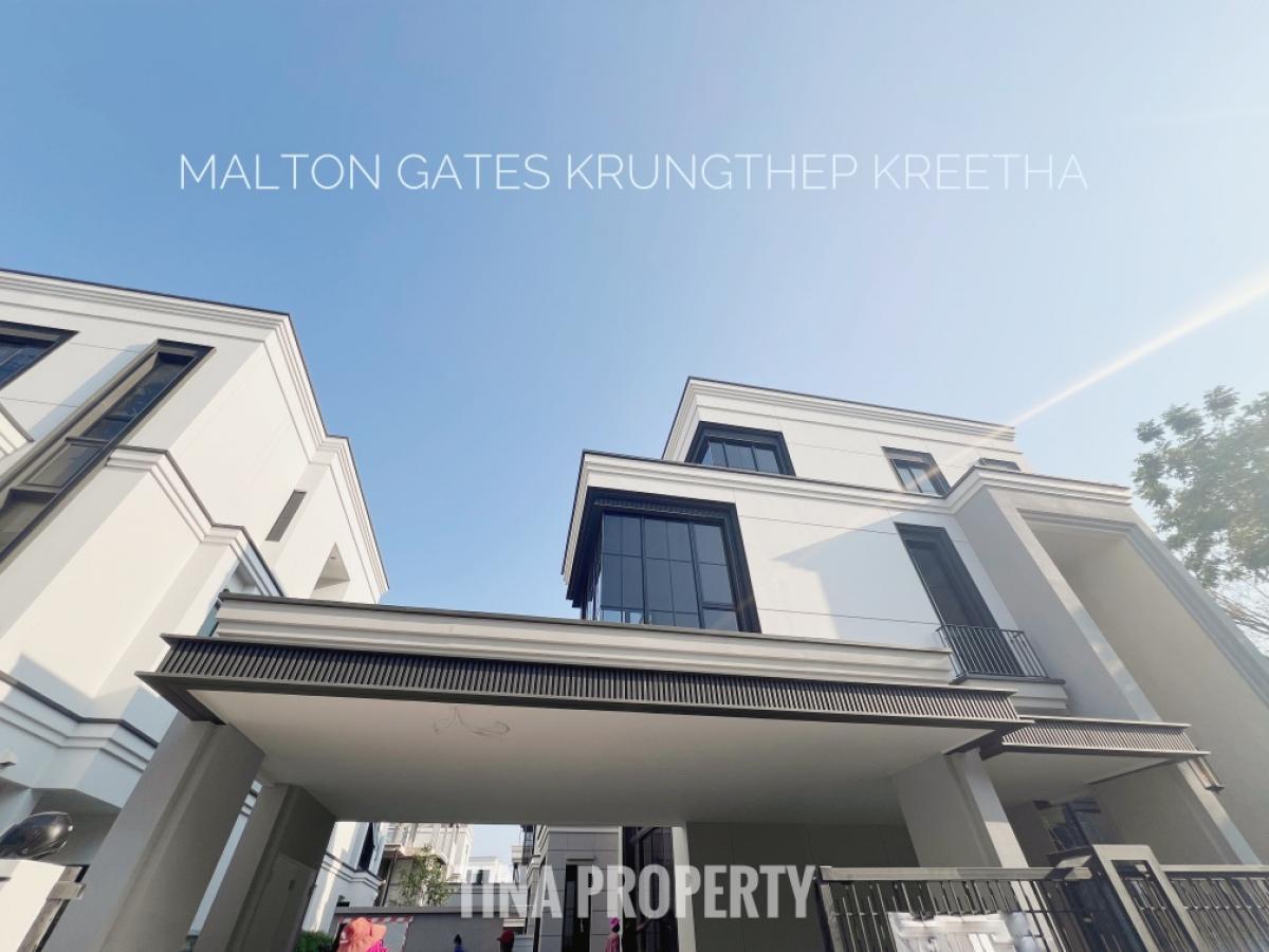 For RentHousePattanakan, Srinakarin : House for rent MALTON GATES KRUNGTHEPKREETHA Brand new house with private pool