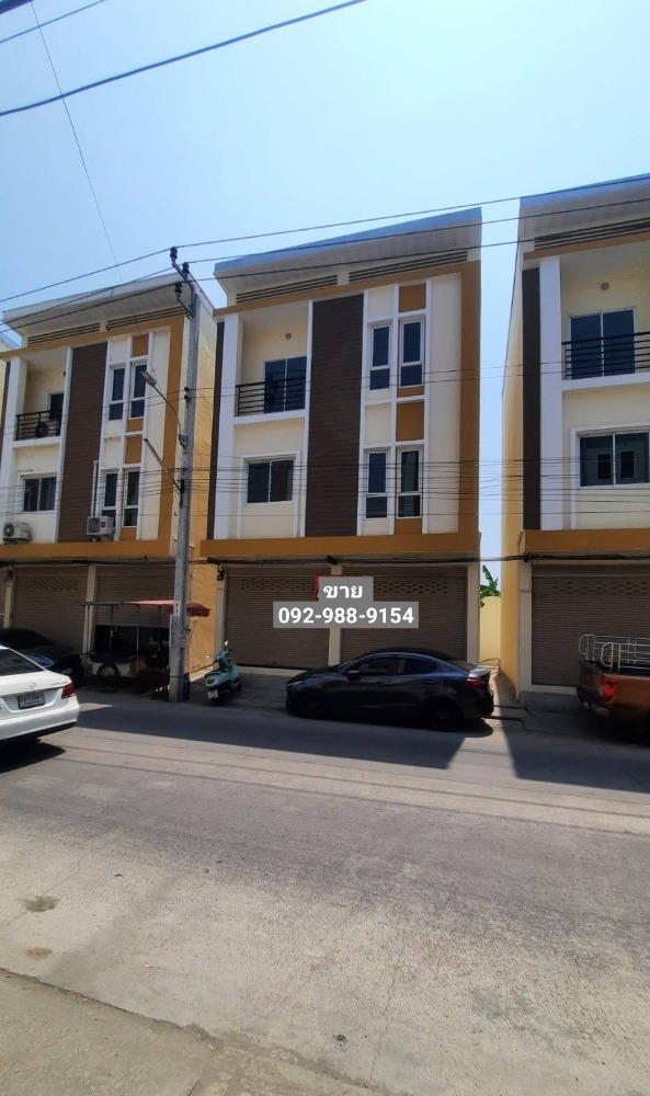For SaleShophouseRama 2, Bang Khun Thian : 3-story detached building for sale, new project, first hand 💢 Good promotion, starting at only 2.39 million baht, good location