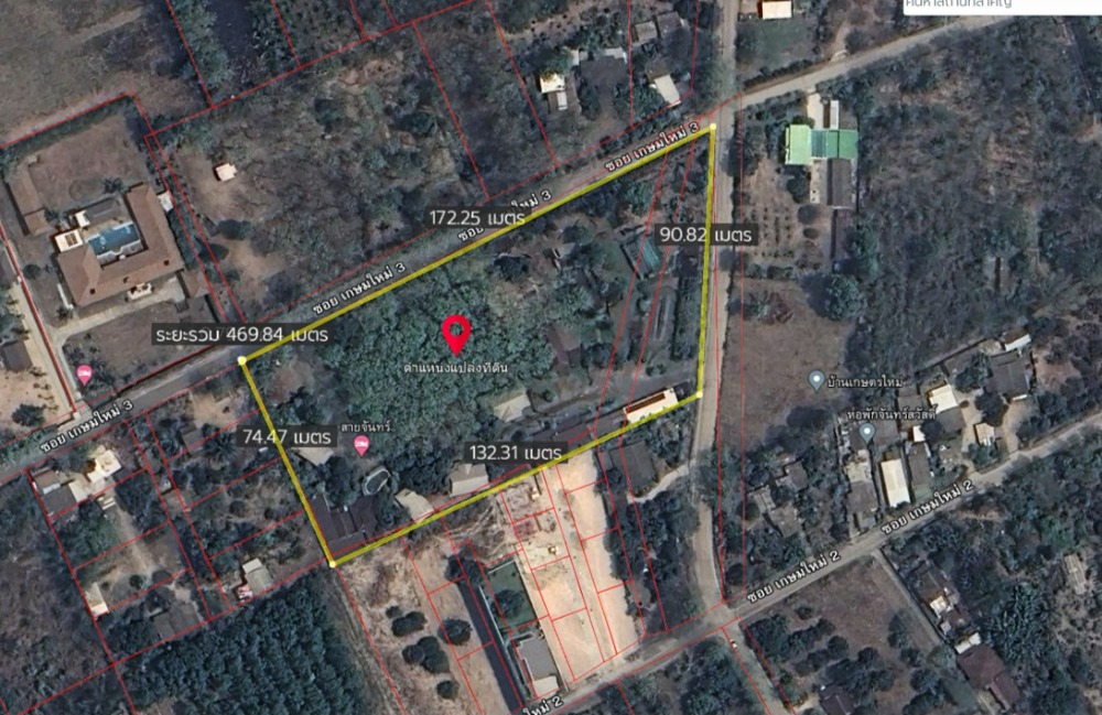 For SaleLandChiang Mai : Beautiful land for sale with buildings in the San Sai - Maejo area, Chiang Mai.