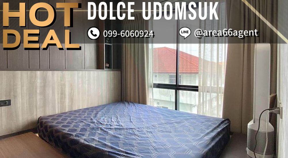 For SaleCondoOnnut, Udomsuk : 🔥 For sale, Dolce Udomsuk Condo, near BTS Udomsuk.