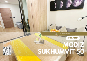 For RentCondoOnnut, Udomsuk : For rent✨MODIZ Sukhumvit 50✨ new room, furniture, complete electrical appliances, near BTS On Nut, ready to move in.