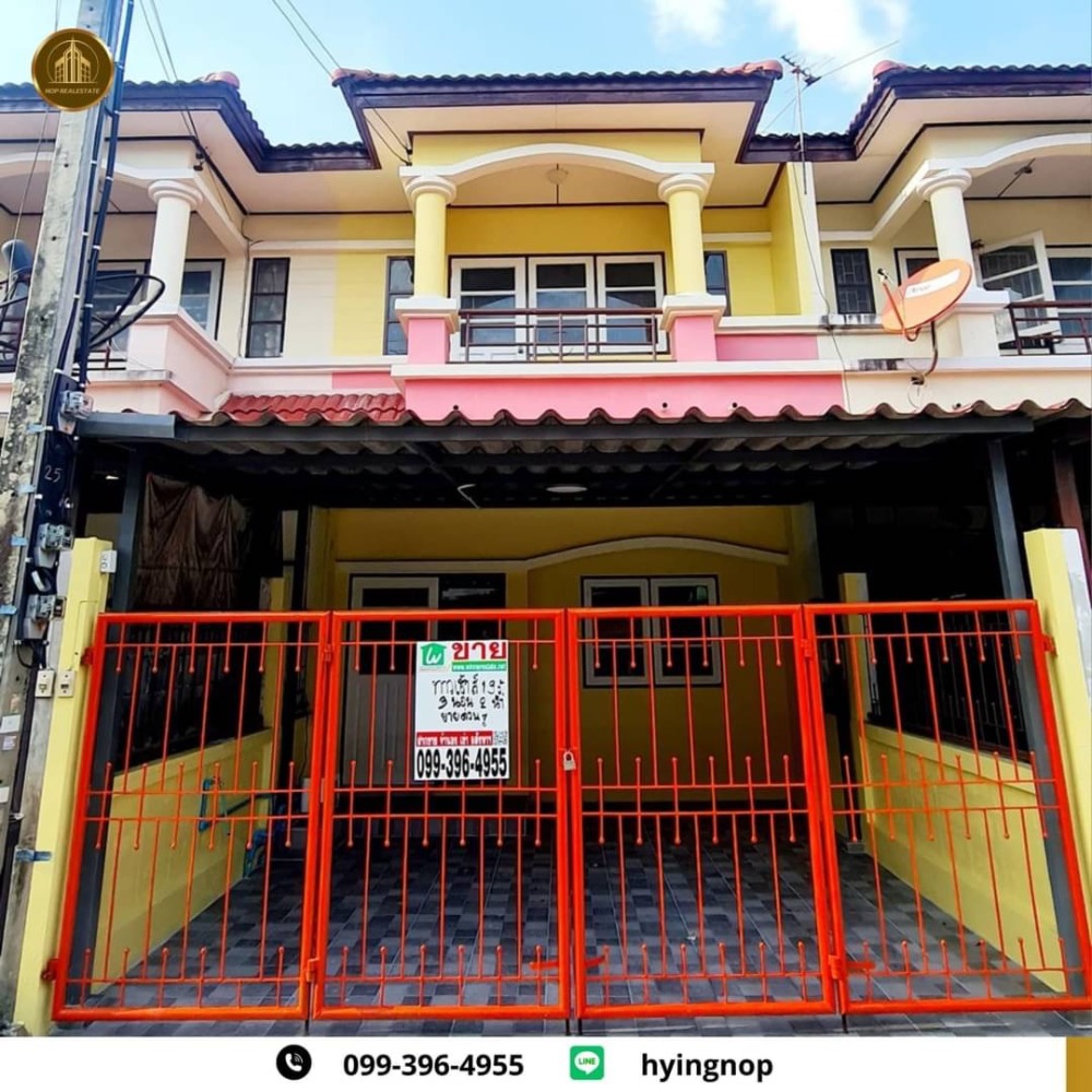 For SaleTownhouseNawamin, Ramindra : 2-story townhouse for sale Atthithan Permsin Village 39, Or Ngoen Subdistrict, Sai Mai District, very good location.