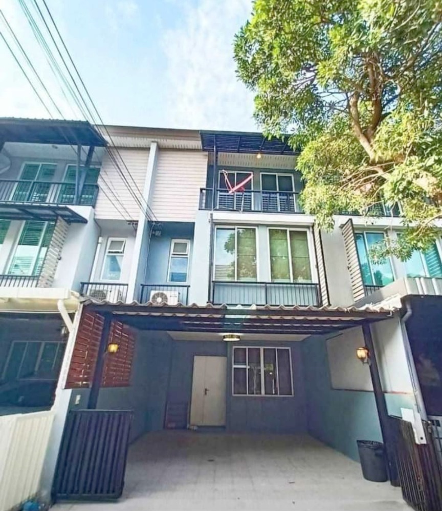For RentTownhouseKaset Nawamin,Ladplakao : 💥For rent, 3-story townhome, Areeya Daily, Kaset Nawamin. Lat Pla Khao Road, rent 25,000 baht/month