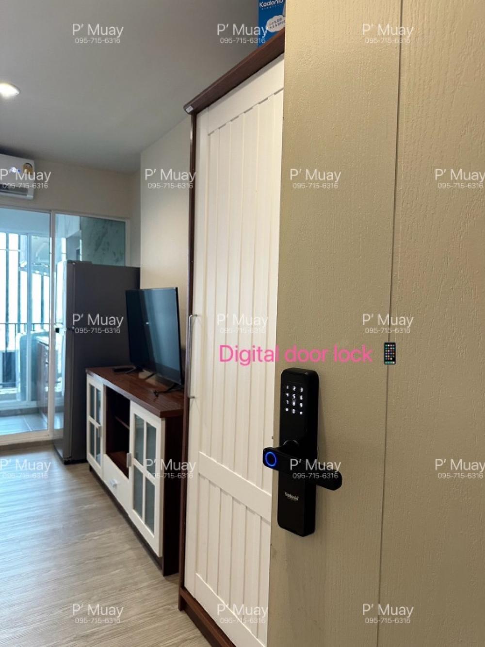 For RentCondoBang Sue, Wong Sawang, Tao Pun : ❌ Already rented ❌✅ Ready to move in ✅ (Agent Post) Beautiful room for rent ✨ 📱Digital Door Locks 🔒 Beautiful, minimalist, south facing, open view, complete. 📍 There is a washing machine ❤️ Rent 8,000 baht