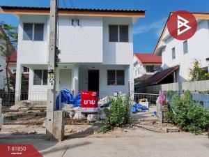 For SaleHouseSamut Songkhram : Semi-detached house for sale, Eua-Athorn Bang Kaeo Village, area 21.1 square wah, Samut Songkhram.