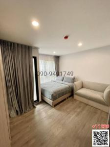 For RentCondoRatchadapisek, Huaikwang, Suttisan : Condo for rent ASHER PRIVE SUTTHISAN Lat Phrao 48, minimalist style room.
