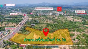 For SaleLandHuahin, Prachuap Khiri Khan, Pran Buri : Land for sale, good location, next to Phetkasem Road, 16 rai, Pranburi.