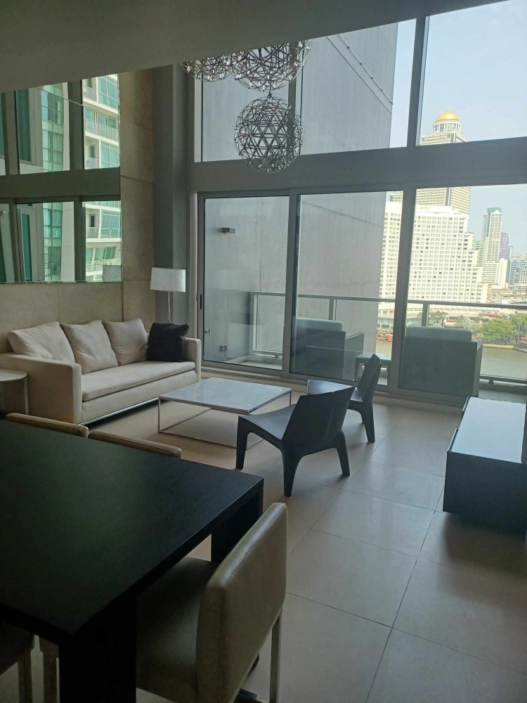 For SaleCondoWongwianyai, Charoennakor : 🔥Urgent sale, lower than market🔥The River 2 bedrooms/2 bathrooms, 160sqm, 15th floor, river view, Fully Furnished, beautifully decorated, good location near Iconsiam.