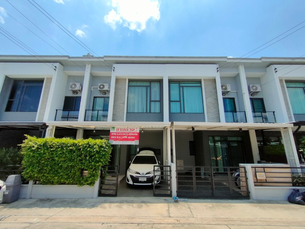 For SaleTownhouseRama5, Ratchapruek, Bangkruai : 2-story townhome for sale, Pleno Village, Pinklao - Charan, best price in the project. Second-hand townhome for sale, ready to move in