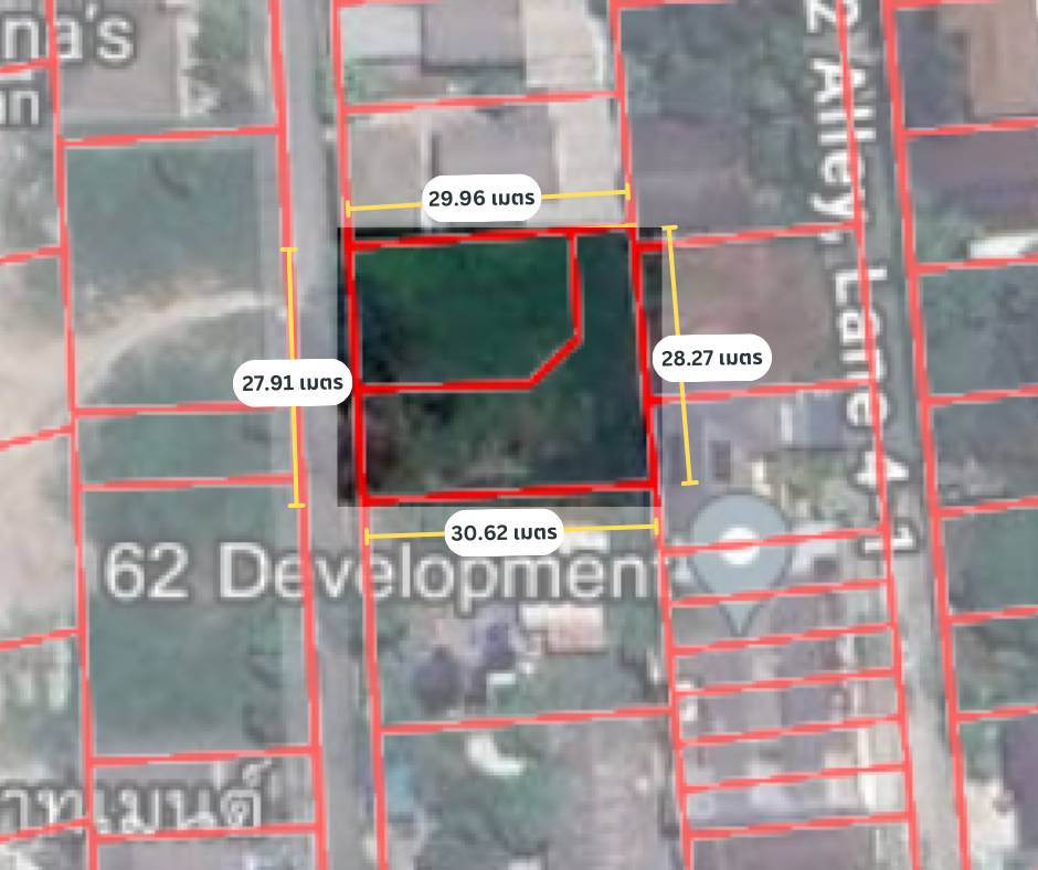 For SaleLandRatchadapisek, Huaikwang, Suttisan : Property code 6704-020 Land for sale, Lat Phrao, Ratchada, near BTS Yellow Line - MRT Ratchada, land filled in, suitable for building a residence.