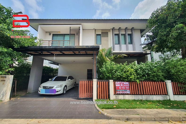 For SaleHouseNawamin, Ramindra : 2-story detached house, Habitia-Watcharaphon project, area 50.6 sq w., Watcharaphon Road, Khlong Thanon Subdistrict, Sai Mai District, Bangkok Province.