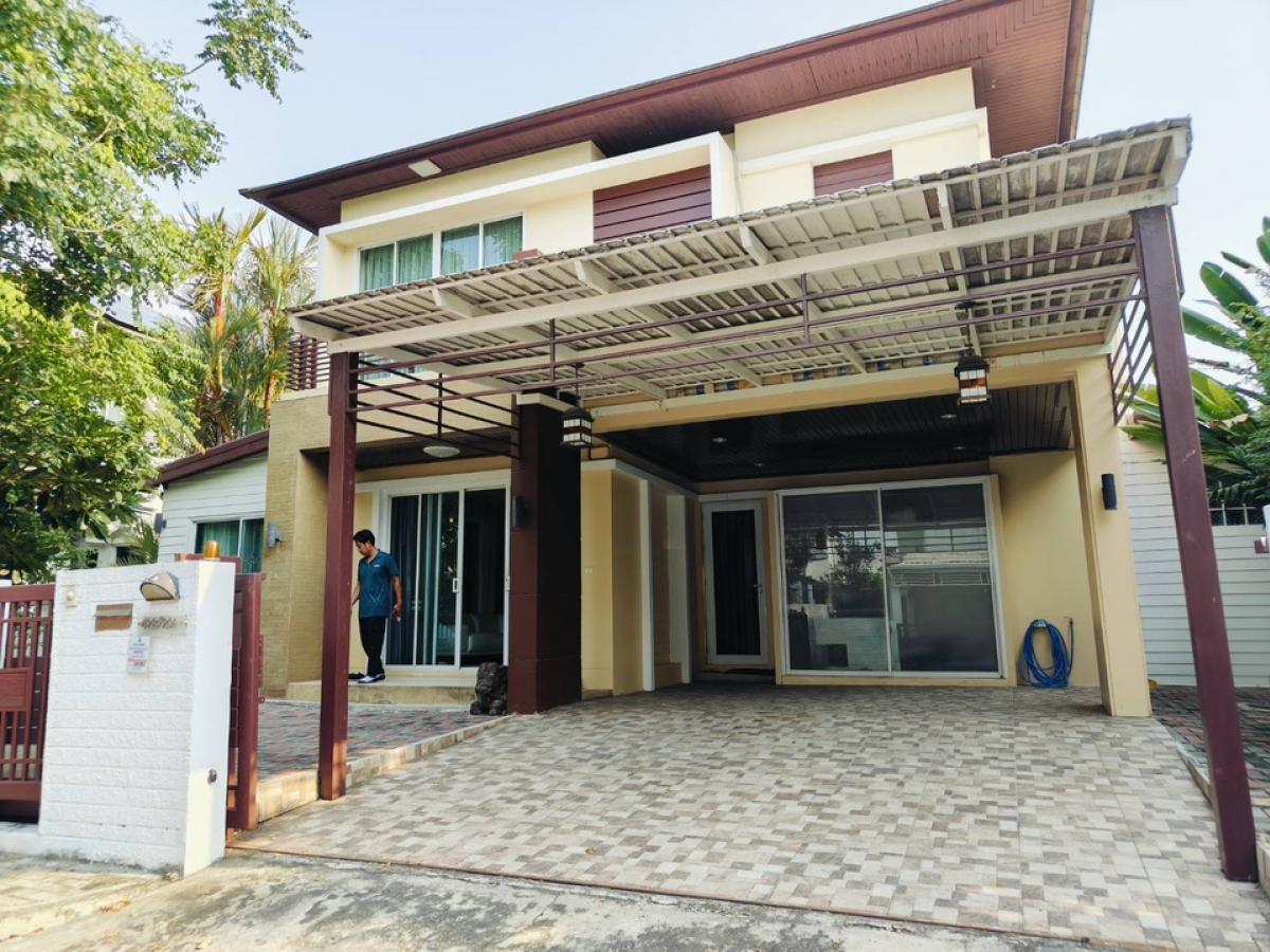 For RentHouseBangna, Bearing, Lasalle : ✨💗 Single house for rent 💗✨64 square wah, fully furnished, ready to move in.