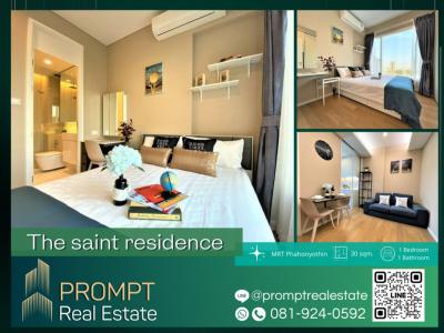 ให้เช่าคอนโดลาดพร้าว เซ็นทรัลลาดพร้าว : PROMPT *Rent* The saint residence - (Ladprao) - 30 sqm