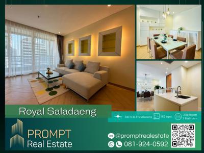 For RentCondoSilom, Saladaeng, Bangrak : PROMPT *Rent* The Royal Saladaeng - (Saladaeng) - 162 sqm #BTS Saladaeng