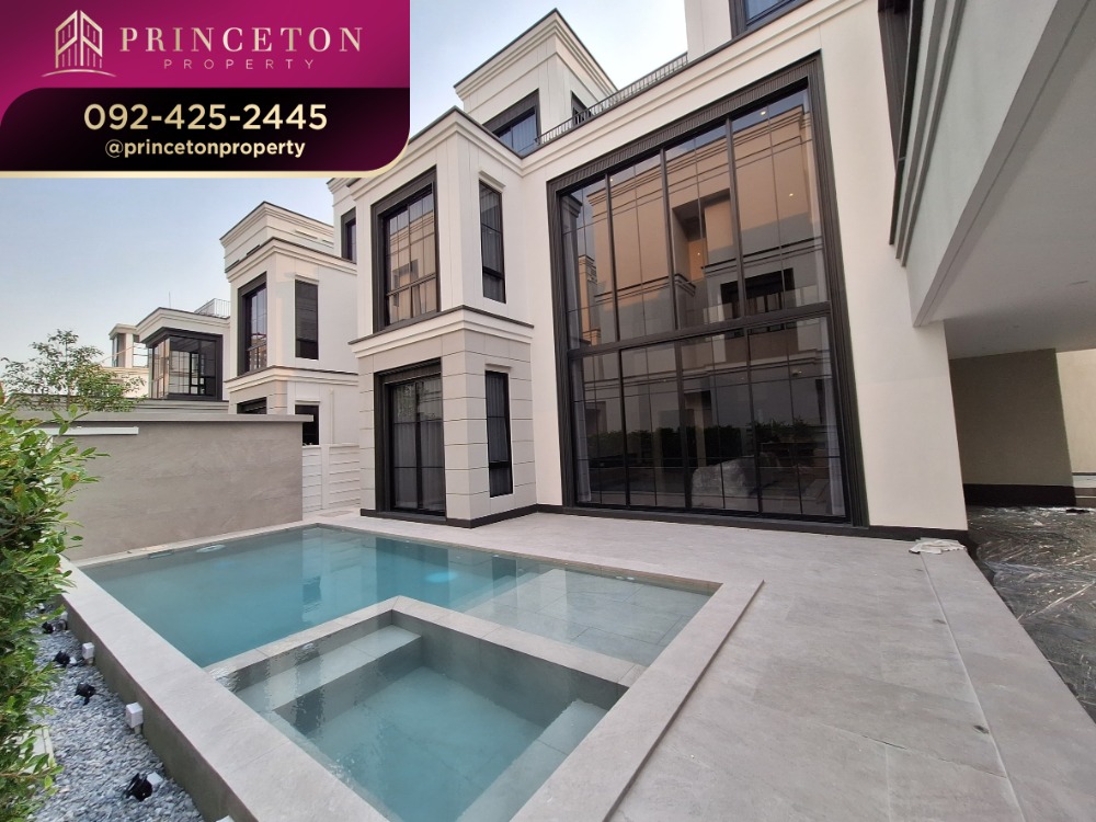 For RentHousePattanakan, Srinakarin : House for rent Malton Gates Krungthep Kreetha with private swimming pool
