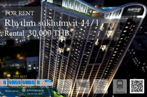 ให้เช่าคอนโดอ่อนนุช อุดมสุข : เช่า Rhythm Sukhumvit 44/1 ขนาดห 52 ตร.ม ปล่อยเช่าเพียง 30,000 บาท/เดือน