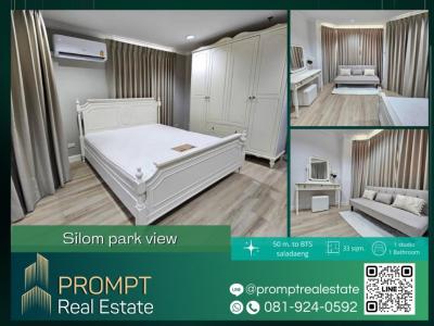 For RentCondoSilom, Saladaeng, Bangrak : PROMPT *Rent* Silom Park View - 33 sqm #BTS Saladaeng #MRT Silom