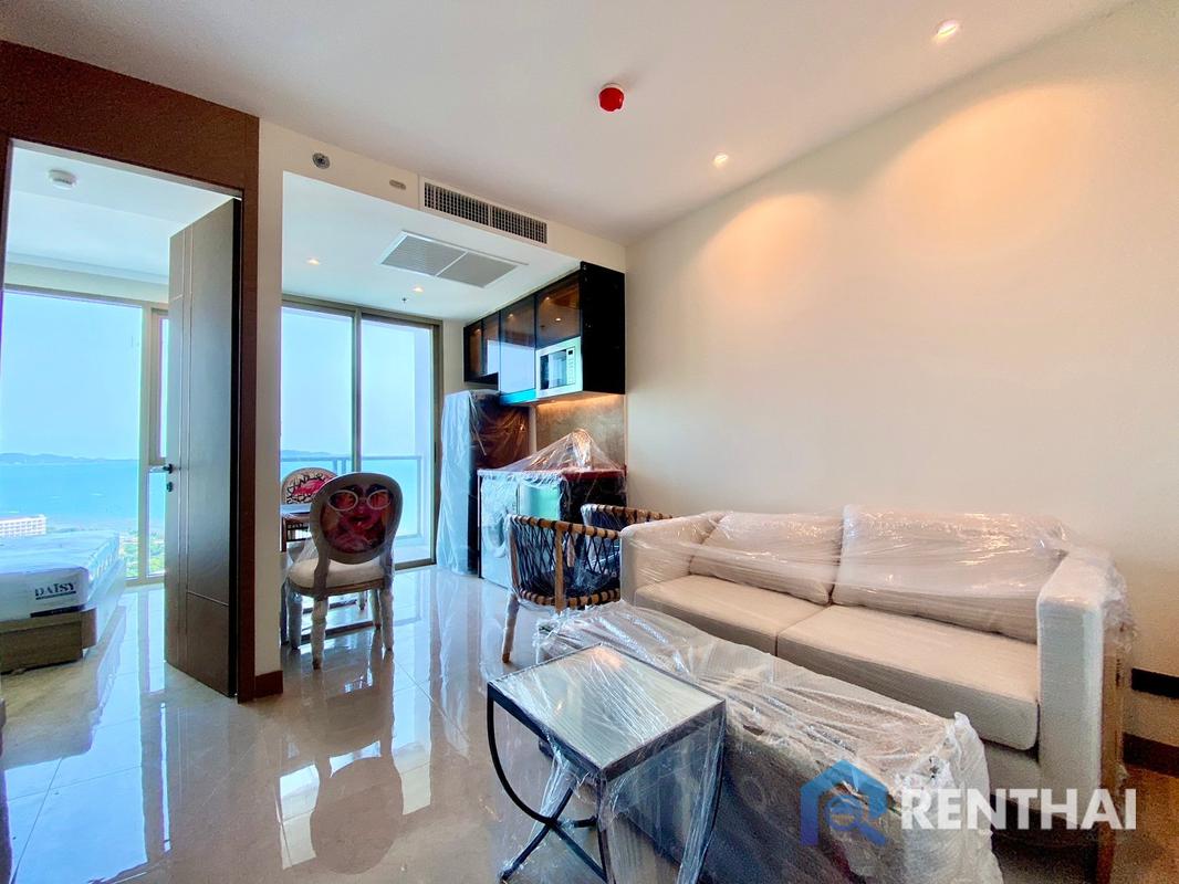 For SaleCondoPattaya, Bangsaen, Chonburi : Riviera ocean drive 1 bedroom 30 sqm 34th floor  sea view