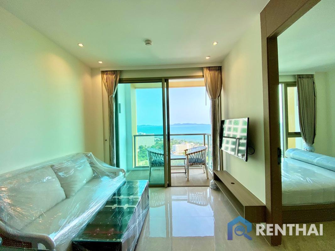 For SaleCondoPattaya, Bangsaen, Chonburi : Riviera ocean drive 1 bedroom 35 sqm 30th floor  sea view
