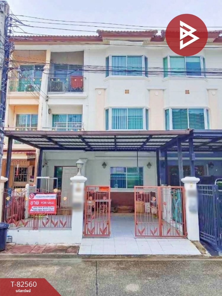 For SaleTownhouseSamut Prakan,Samrong : 3-story townhome for sale, Supalai Ville Village. Bearing-Sridan 3 Samut Prakan