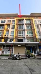 For SaleShophouseNakhon Pathom : At the beginning of the project Next to the main road Phutthamonthon Sai 4!! Commercial building for sale, Sai Si Square, Sam Phran, Nakhon Pathom, 4 and a half floors, suitable for living, making a home office or buying and keeping as an investment.