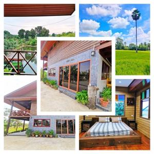 For RentHouseKorat Nakhon Ratchasima : Baan Han 7-11 Cafe for rent house resort nature field view St. Joseph church 4bed 4bath Sikhio Scho