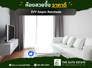 For RentCondoRatchadapisek, Huaikwang, Suttisan : 🟩🟩 Surely available, exactly as described, good price 🔥 1 bedroom, 44 sq m. 🏙️ IVY Ampio Ratchada ✨ Fully furnished, ready to move in
