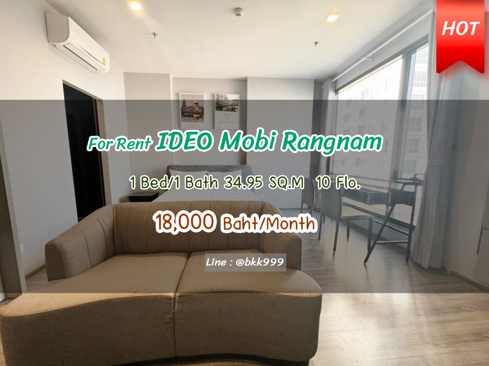 For RentCondoRatchathewi,Phayathai : 💥💥 NN208831 Condo for rent IDEO Mobi Rangnam. Call 0659501742 or Add Line @bkk999 (add @ too) 💥💥