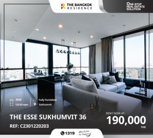 ให้เช่าคอนโดสุขุมวิท อโศก ทองหล่อ : Super-executive 3 bedrooms condo for rent at the centre of Sukhumvit