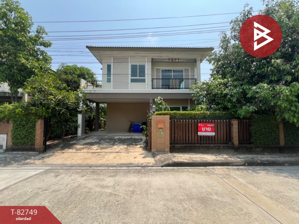 For SaleHouseSamut Prakan,Samrong : Single house for sale Passorn Pride Village, Srinakarin-Nam Daeng, Bang Phli, Samut Prakan