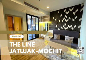 For RentCondoSapankwai,Jatujak : For rent 🔺The Line Jatujak-Mochit🔺Very beautiful room. Built-in decoration Chatuchak Park view Ready to move in 🚆near BTS/MRT Mo Chit
