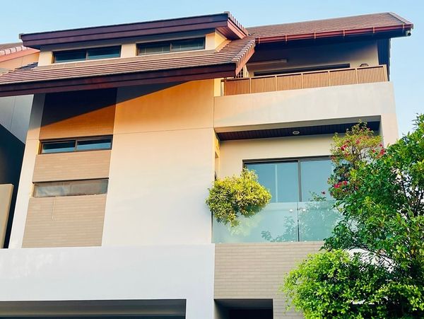 For SaleHouseYothinpattana,CDC : S-NVN101  Private Nirvana Residence, Soi Yothin Phatthana, size 54.4 sq m., 3 floors, usable area 350 sq m., 4 bedrooms, 4 bathrooms, 24.99 million. 080-391-3216