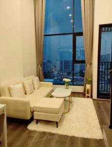 For SaleCondoKasetsart, Ratchayothin : Condo for sale, Knightsbridge Space Ratchayothin, 2-story room, Duo Space, 20th floor, beautiful view, airy, cool, no buildings blocking it, decorated in a minimalist style.