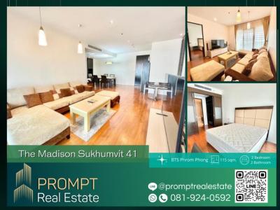 ให้เช่าคอนโดสุขุมวิท อโศก ทองหล่อ : PROMPT *Rent* The Madison Sukhumvit 41 - 115 sqm - #BTSThonglor #BTSPhromphong #Emporium