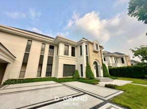 For SaleHouseChaengwatana, Muangthong : Luxurious mansion, Lake Legend project, very beautifully decorated in Modern Luxury style, fully furnished, ready to move in.